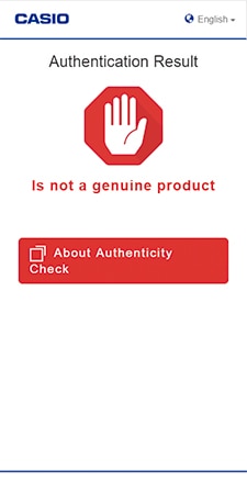 Authentication Result
